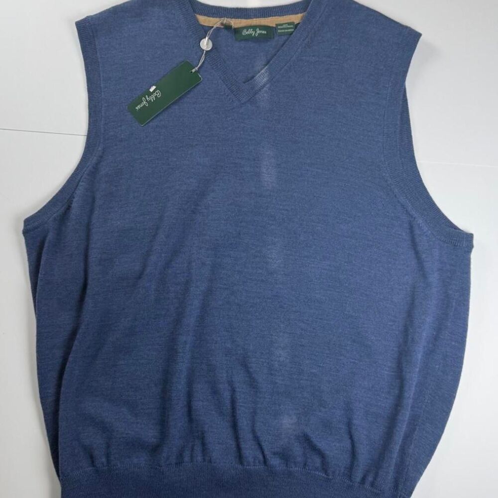 Bobby-jones Men's Blue and Navy Gilet